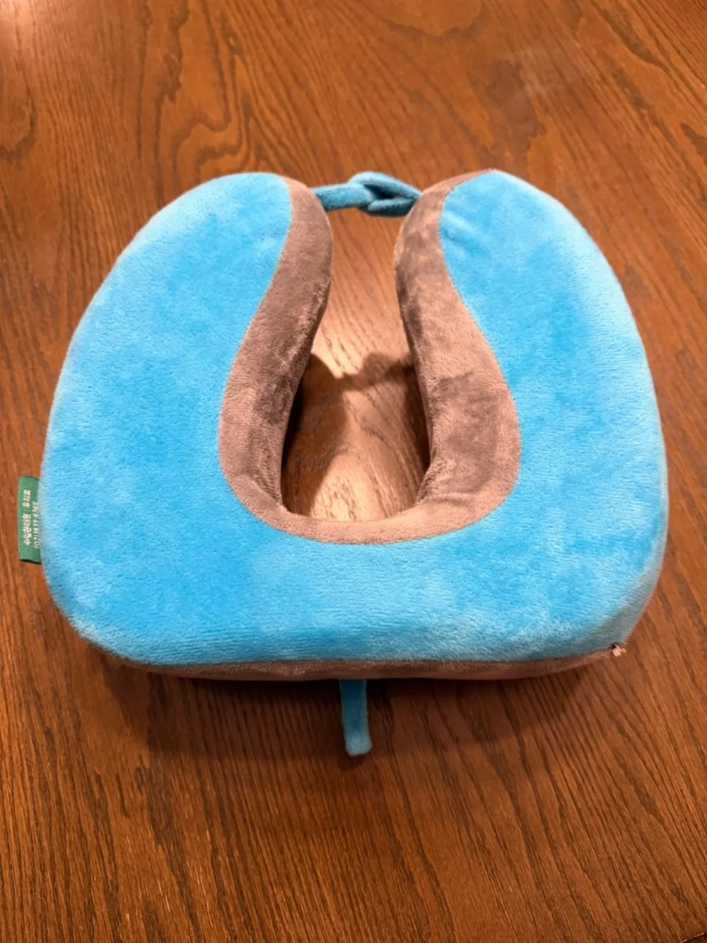 Douleaf Memory Foam Travel Neck Pillow Blue/Grey Plish